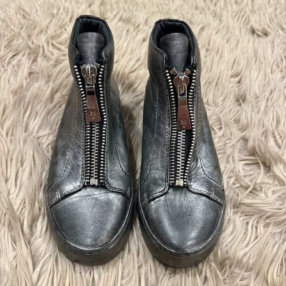 Frye metallic leather sneakers size 6.5 - Picture 2 of 8